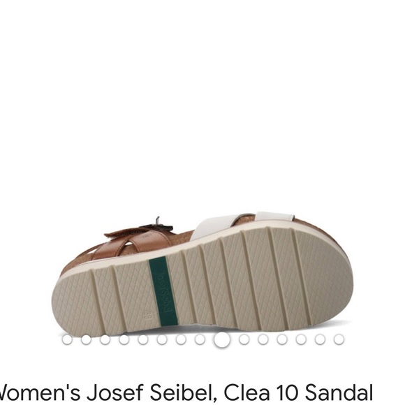 NIB Josef Seibel “Clea 10” White Kombi ladies wedge platform sandals, size EU 37 - Picture 8 of 12